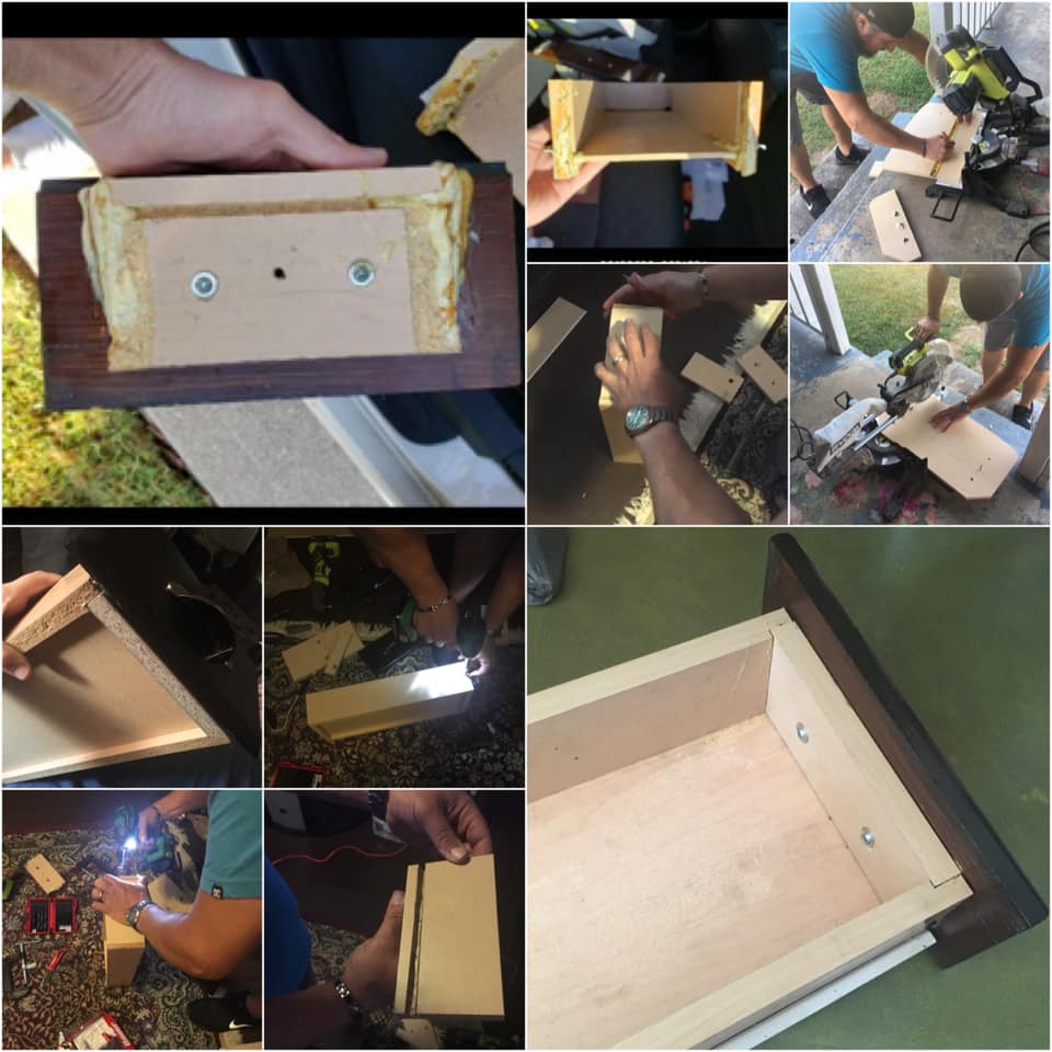 Cleaned up and Rebuilt this Drawer Box.