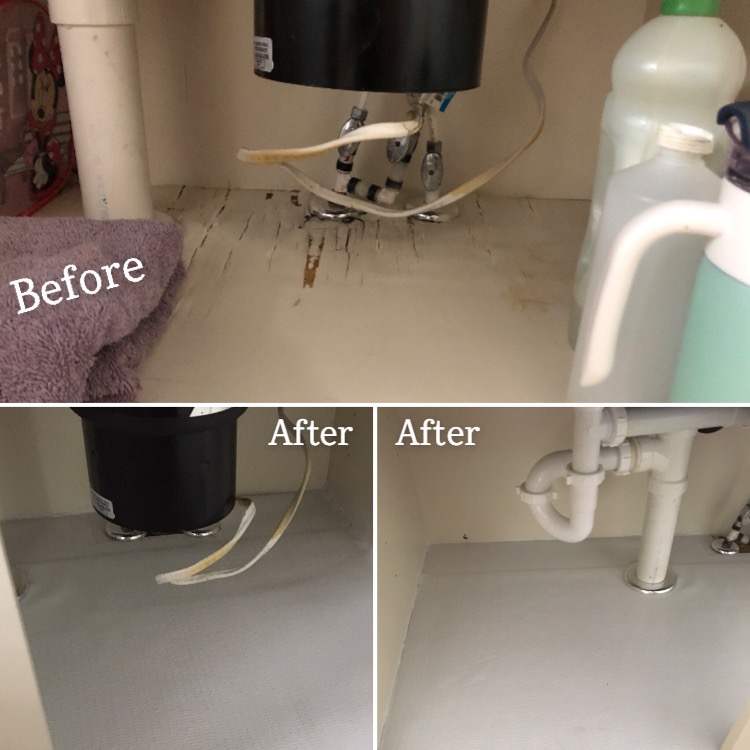 Replaced Cabinent Board that had water damage