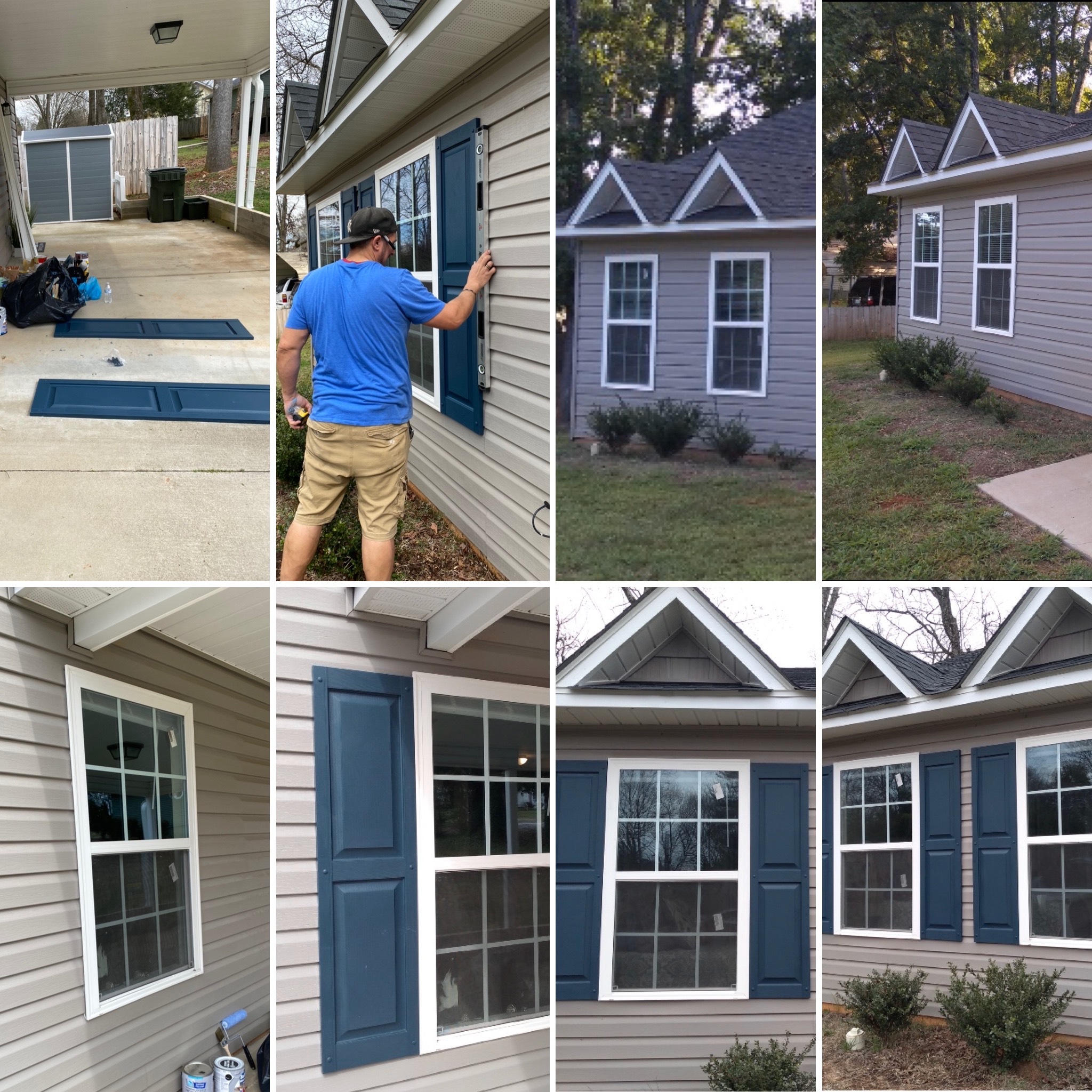 Hung Shutters for Customer.