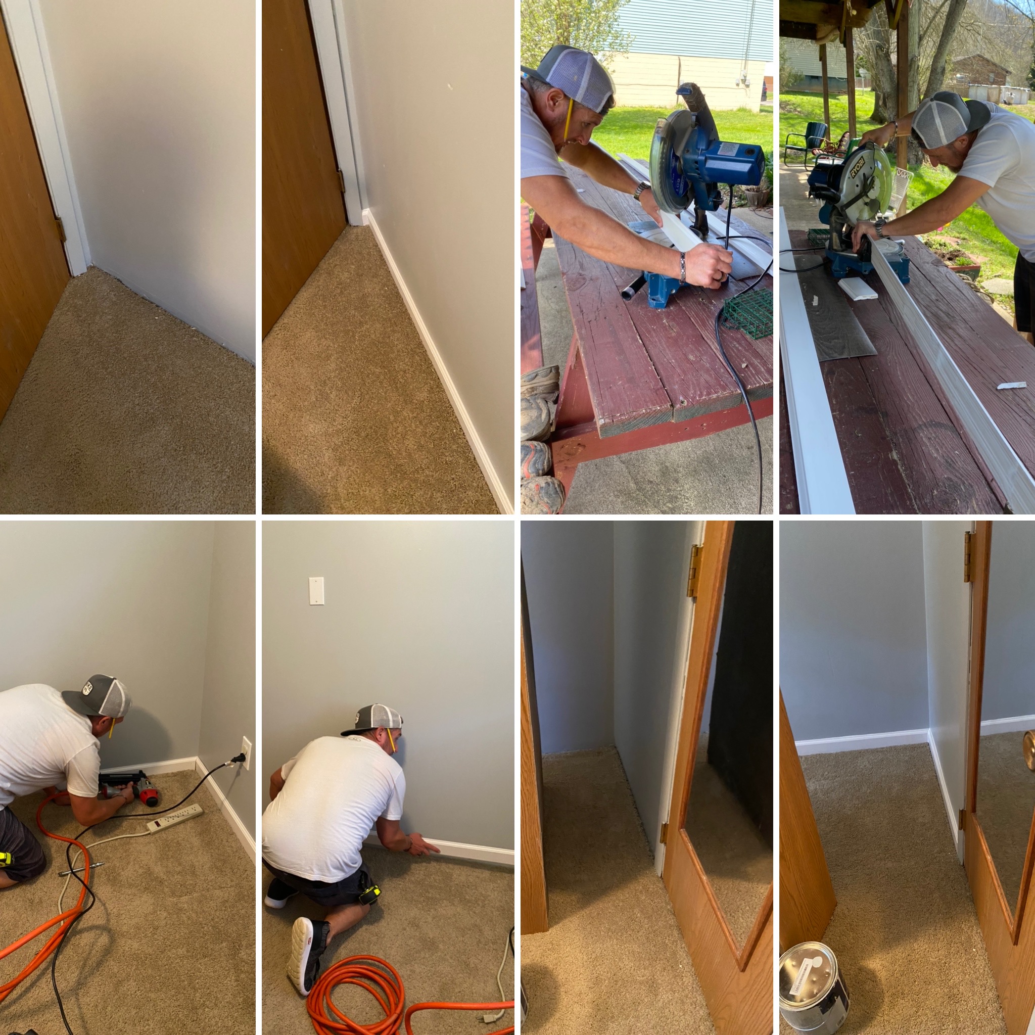 Installed base molding.